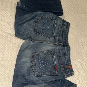 7 For All Mankind Classic Indigo Boot Cut Jeans